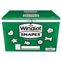 winalot shapes dog biscuits - 15kg