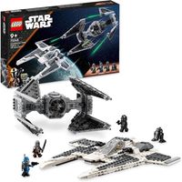 lego star wars caza colmillo mandaloriano vs interceptor tie