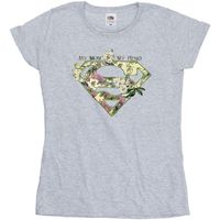 dc comics camiseta manga larga my mum my hero para mujer