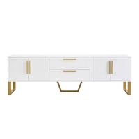 mueble tv blanco brillo puerta textura grabada 1704053cm