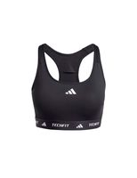 sujetador deportivo de fitness adidas techfit mujer negro