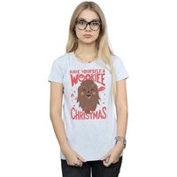 disney camiseta manga larga wookiee little para mujer