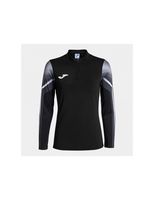 sudadera de running joma elite xi mujer negro antracita