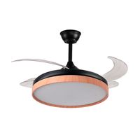 bel air cosmos ventilador de techo con luz y mando a distancia 72w 108cm aspas retractiles negrohaya