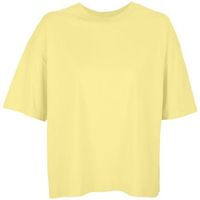 sols camiseta boxy womenn - camiseta oversize de mujer color amarillo para mujer