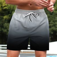 pantalones cortos casuales y elegantes para hombre con degradado de color con cordon y bolsillos ideales para la playa de verano y las vacaciones