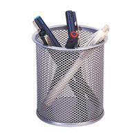 q-connect mesh pen pot silver ref kf00846