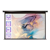 elite screens pantallas de proyeccion  negro  84 186x105  plomo 20cm  maxwhite