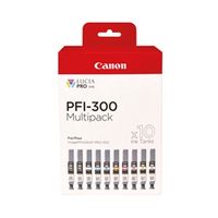 canon pfi-300 multipack ink cartridges assorted pack of 10 4192c008