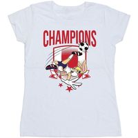 dessins animes camiseta manga larga champions para mujer