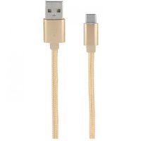 mooov cable nylon trenzado microusb 1m dorado