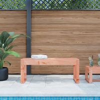 vidaxl banco de jardin madera maciza de abeto douglas 110x38x45 cm