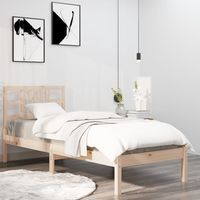 vidaxl estructura de cama dmadera maciza de pino 90x200 cm