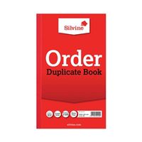 silvine duplicate order book 210x127mm 6 pack 610