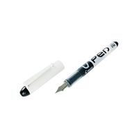 pilot black inkwhite barrel vpen disposable fountain pen 12 pack