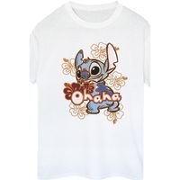 disney camiseta manga larga ohana para mujer