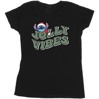 disney camiseta manga larga jolly chilling vibes para mujer