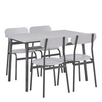 conjunto de comedor de mdf 4 personas l70