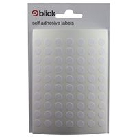 blick white 8mm round label bag 9800 pack rs000853