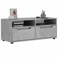 vidaxl mueble tv visnes gris hormigon 100x40x38 cm madera ingenieria