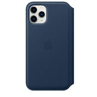 apple leather folio funda iphone 11 pro piel azul profundo - my1l2zma