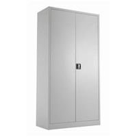 legato steel double door cupboard 1790mm - grey ref tcsddc1790gr