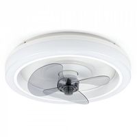 noaton 12045w ventilador de techo con luz led y mando 26w dorado