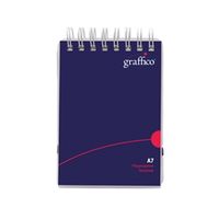 graffico polypropylene wirebound notepad 140 pages a7 en13139