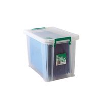 storestack 185 litre storage box w400xd260xh290mm clear