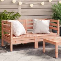 vidaxl sofas de esquina de jardin 2 uds madera maciza douglas