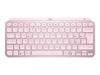 teclado logitech mx keys mini rosa wireless inalambrico