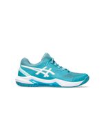 zapatillas de tenis asics gel-dedicate 8 mujer blancoindigo fog