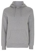 organic cotton pullover hoodie - grey