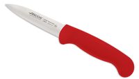 cuchillo mondador de acero inoxidable nitrum de 80 mm mango rojo