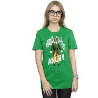 elf camiseta manga larga angry para mujer