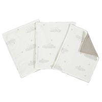 pack de 3 toallitas starry night blanco