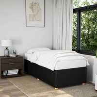 vidaxl estructura de cama sin colchon tela negro 80x200 cm