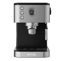 evvo intensa 10 cafetera espresso con manometro 20 bares acero inoxidable