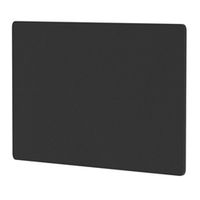 air screen for back-to-back desk 1200x800mm black fabric