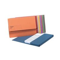 guildhall document wallet foolscap assorted 50 pack