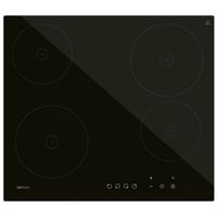 cecotec bolero squad v 4001 placa vitroceramica 4 fuegos 9 niveles 6000w 58cm negro