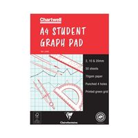 clairefontaine chartwell 21020mm graph pad a4 50 leaf