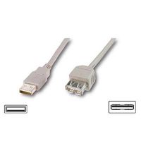 digitus cable usb 20 amah alargador 5m beige