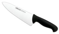 cuchillo cocinero de acero inoxidable nitrum de 200 mm mango negro