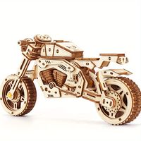 rompecabezas de madera modelo de motocicleta regalo de halloween kits de modelo de motocicleta de madera en 3d