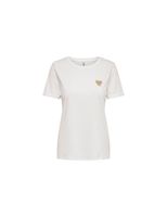 camiseta only kita life ss logo cloud dancer mujer