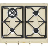 smeg colonial srv864pogh placa de gas 4 zonas 60cm crema