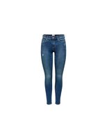 pantalon only wauw mid skinny bj114-3 medium blue denim mujer