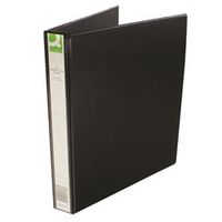 q-connect presentation 25mm 4d ring binder a4 black pk 1  - kf01328