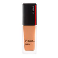 shiseido bases maquillaje synchro skin self-refreshing foundation fond de teint sunstone 410